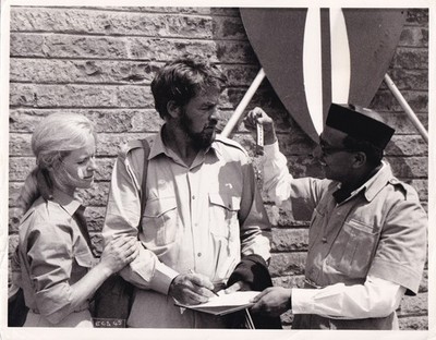 Original Pressefoto Film Born Free Bill Travers Virginia McKenna MrMopagee 1966