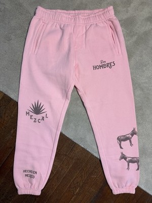 DOS HOMBRES MEZCAL MERCH AARON PAUL CRANSTON PINK JOGGER SWEATPANT UNISEX MEDIUM