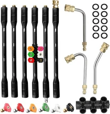 Pressure Washer Extension Wand with Nozzle Tips