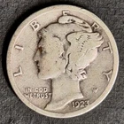 1923-S Mercury Silver Dime Fine Circulated FREE SHIPPING