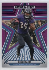 2024 Panini Rookies & Stars Purple 101/299 Gus Edwards #55 3hd