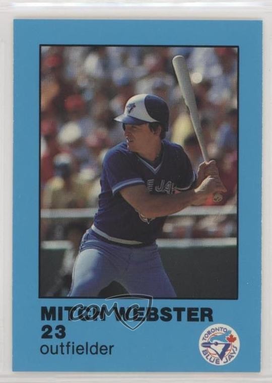 1984 Toronto Blue Jays Fire Safety Mitch Webster 0b5