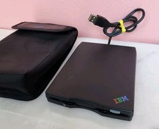 IBM USB Portable Floppy Disk Drive MPF82E 3.5  External w/ Case Tested