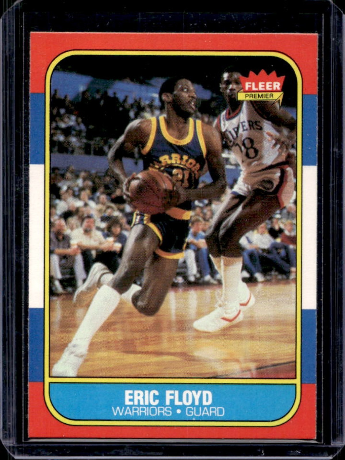 1986-87 Fleer Eric Floyd Rookie RC #34 Warriors
