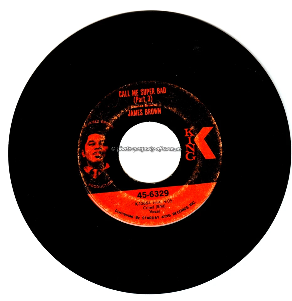 James Brown: Super Bad Part 1 & 2 / Super Bad Part 3 (1970 45 RPM Good Cond) - Image 2 of 2