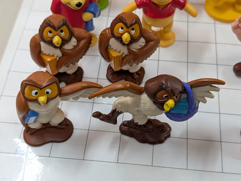 Disney Winnie the Pooh PVC Figure Lot Owl Eeyore Rabbit Piglet Kanga 100 Acre - Image 2 of 4