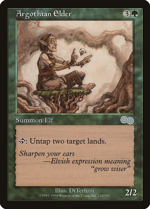 Argothian Elder NonFoil Urza's Saga 233 NM MTG