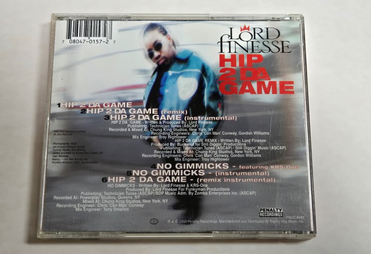 LORD FINESSE Hip 2 Da Game CD Single RAP Hip Hop KRS-ONE Penalty