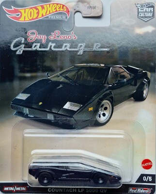 Hot Wheels Premium LAMBORGHINI COUNTACH LP 5000 QV JAY LENO´S  GARAGE CHASE CAR