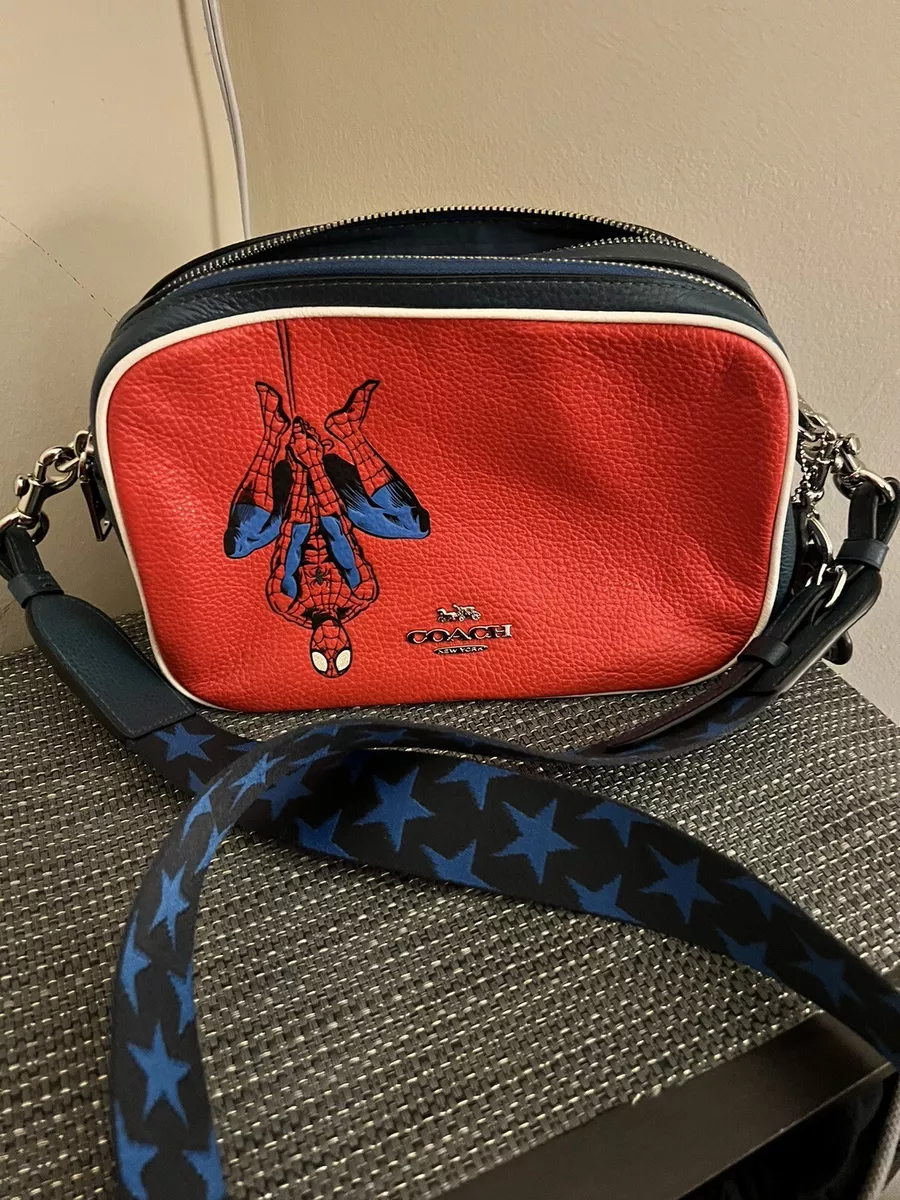 Coach X Marvel Spider Man Crossbody Coach Purse Coach Handbag WITH CHARM