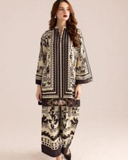 Women's Stylish Co-Ord Set Print Work Collection stitched