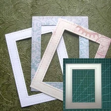Rectangular Border Metal Cutting Dies Scrapbooking Photo Album Embossing DIY  