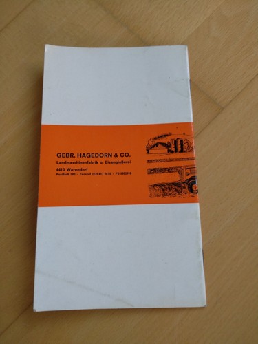 Hagedorn Ladewagen LK Betriebsanleitung Anleitung Handbuch - Bild 5 von 5