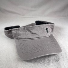 Golfer Visor Hat Men OS Gray Strapback Sun Cap Signatures Outdoor Sports
