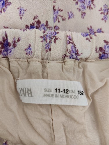 GIRLS ZARA AGE 11-12 YEARS PINK FLORAL TROUSER JUMPSUIT OPEN BACK SUMMER 152CM - Picture 3 of 3