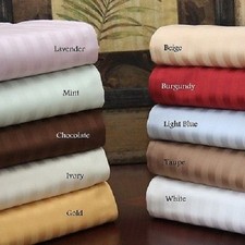 Striped Colors / Sizes Attached Water Bed She...
