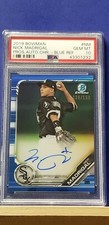 Nick Madrigal - 2019 Bowman Prospects Blue Refractor Autograph  PSA 10  #139/150