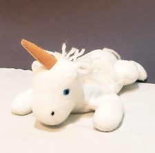 Mystic Unicorn Ty Beanie Babies 1993 Plush Stuffed Animal 8" White Yarn Mane
