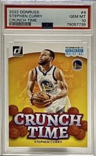 2022 Panini Donruss Crunch Time #4 Stephen Curry NBA Warriors PSA 10 GEM MINT
