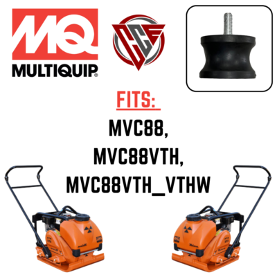 Multiquip/Mikasa Plate Compactor Shockmount Set of 4 for MVC88