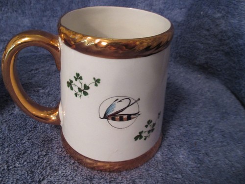 Mullingar Irish Fisherman Coffee Cup + Pot with Shamrocks from Carrigaline NICE - Picture 3 of 7