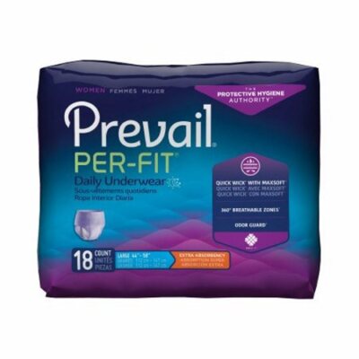Female Adult Absorbent Underwear  Count of 18 By First Quality