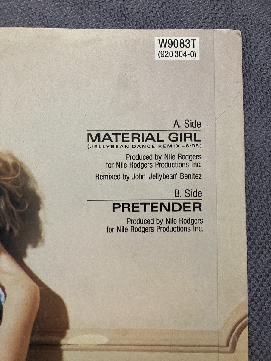 Madonna Material Girl 12” Import Single! Jellybean Remix | eBay