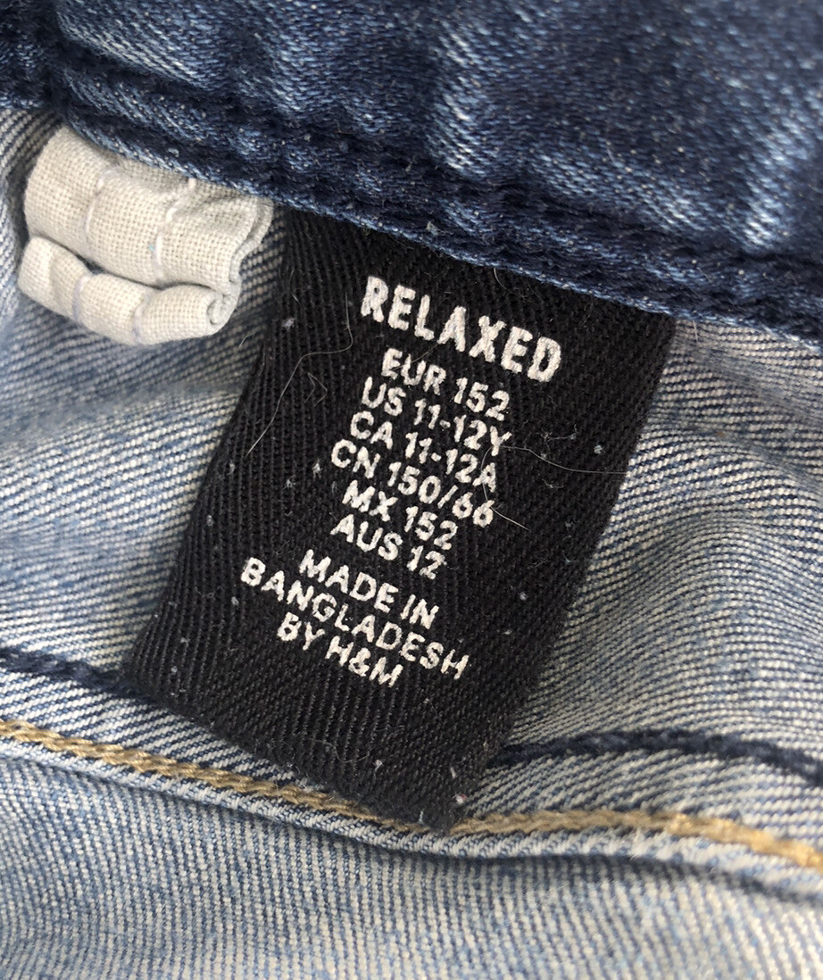 ❤️H&M Blue Skinny Stretch Jeans Size 26” Waist 26” Leg❤️ thumbnail 5