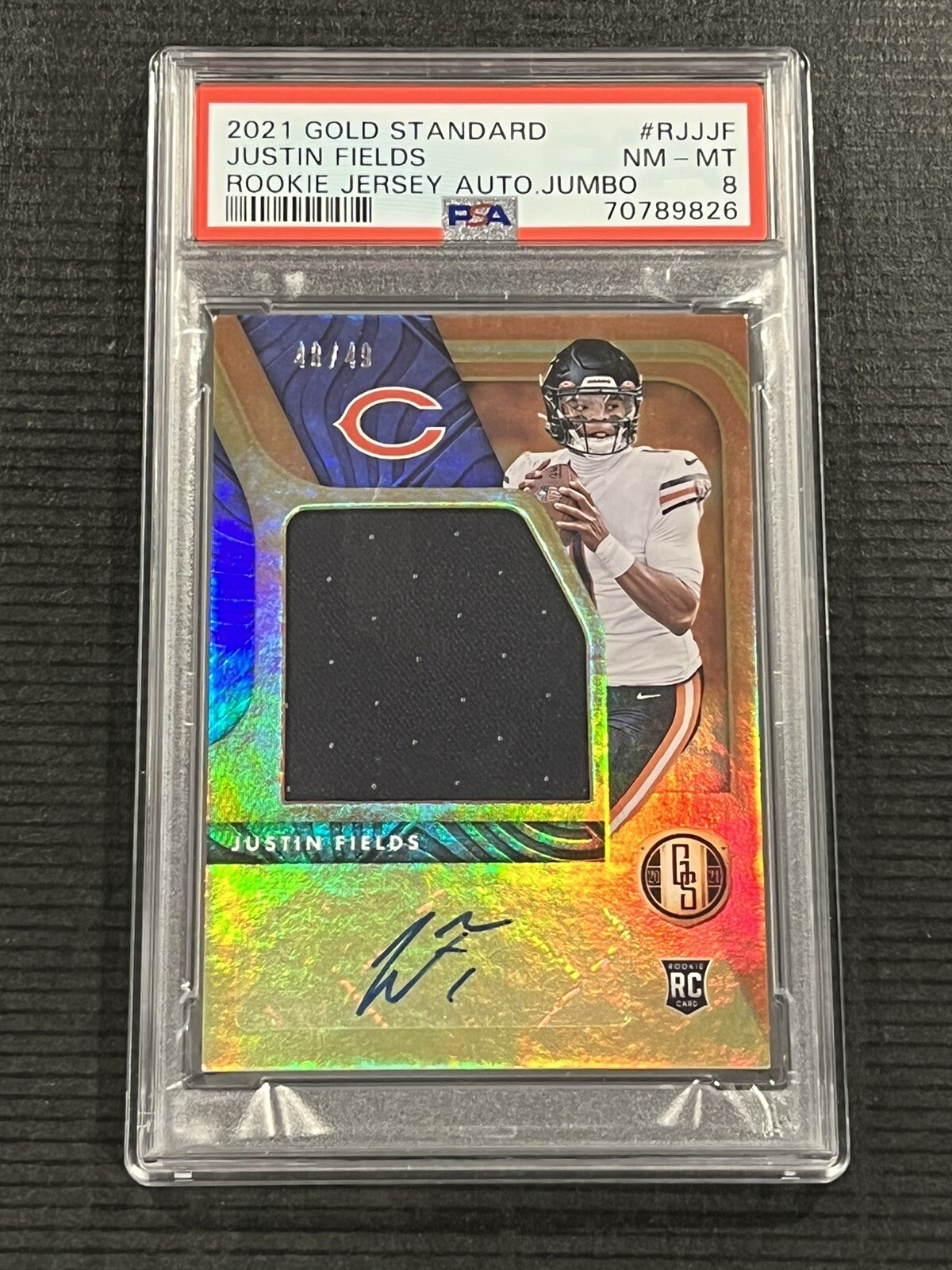 Justin Fields Panini Gold Standard Rookie Jersey Autographs Jumbo #RJJJF Base