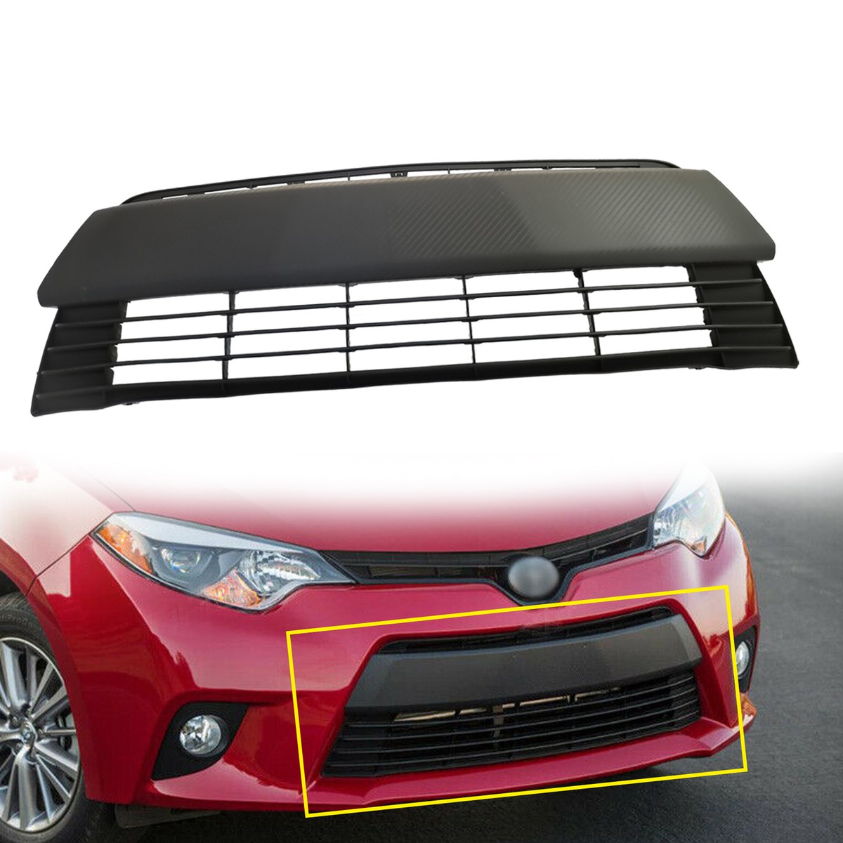 Gloss Black Upper Grll For 2014 2015 2016 Toyota Corolla LE Front Bumper Grlle | EBay - Foto 13