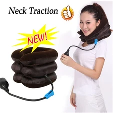 Massager Neck Brace Support Cervical Collar Air Traction Therapy Device OY