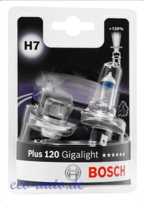2x BOSCH Gigalight Plus 120 H7 12V 55W für MERCEDES SLK R170 R171 R172