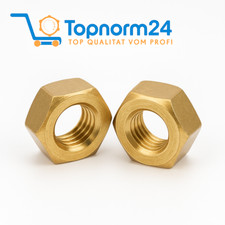 Sechskantmuttern Messing DIN 934 MS M2 M3 M4 M5 M6 M8 Muttern 