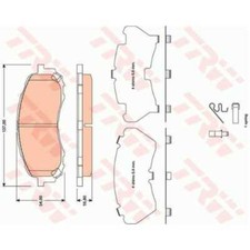 TRW Bremsbeläge GDB3469 Bremsklötze  für Subaru Impreza Schrägheck GR
