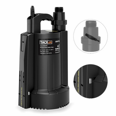 Submersible Pump, Tacklife 1/3 HP 