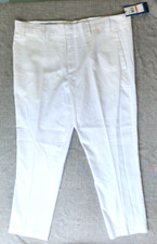 Perry Ellis Portfolio mens linen chino pants slim fit slim leg white NWT 40 x 30
