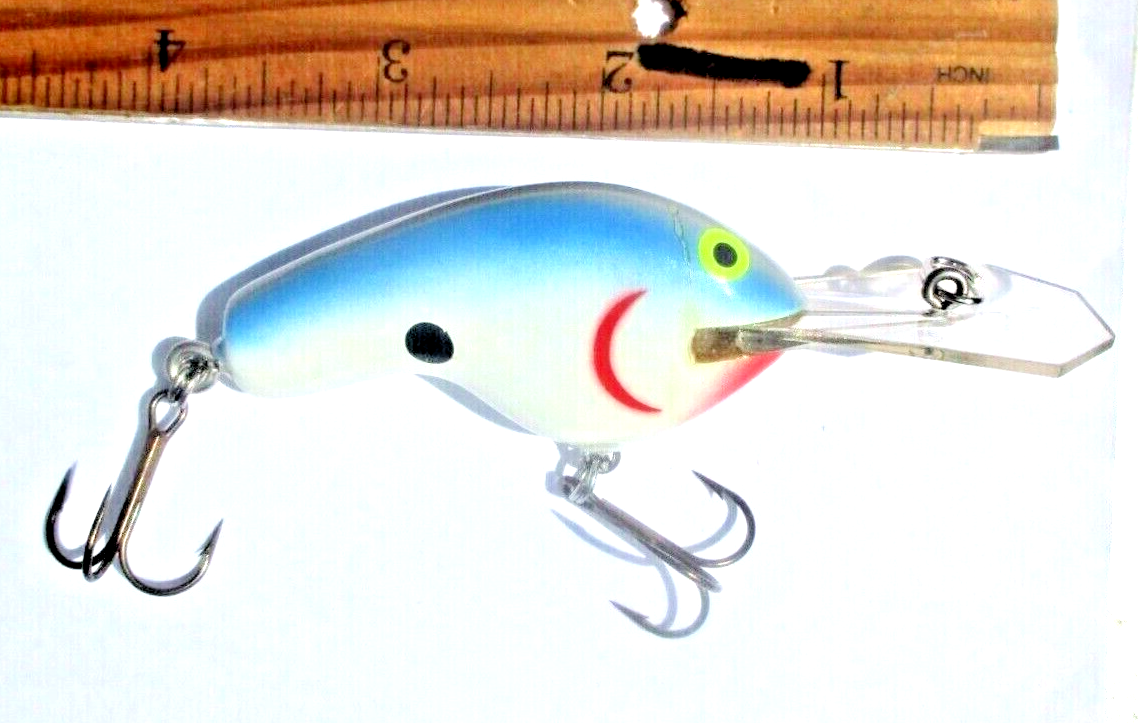 civil war fishing lure 1ct Balsa Wood Flat 4 in Coffin Bill CRANKBAIT Bass Fishing Lure CIVIL WAR  SHAD