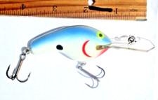 1ct Balsa Wood Flat 4 in Coffin Bill CRANKBAIT Bass Fishing Lure CIVIL WAR SHAD
