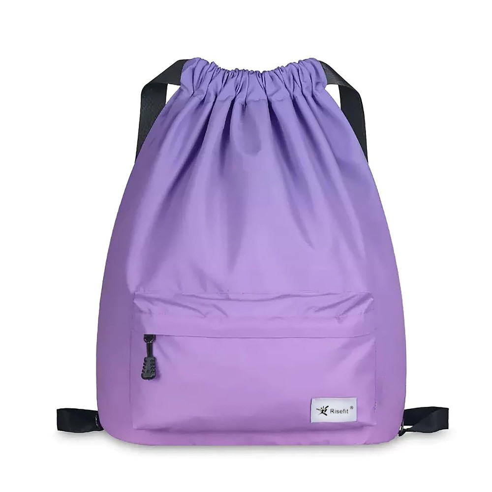 Risefit Water Resistant Drawstring Backpack Gym Bag Beach Backpack Sackpack S...