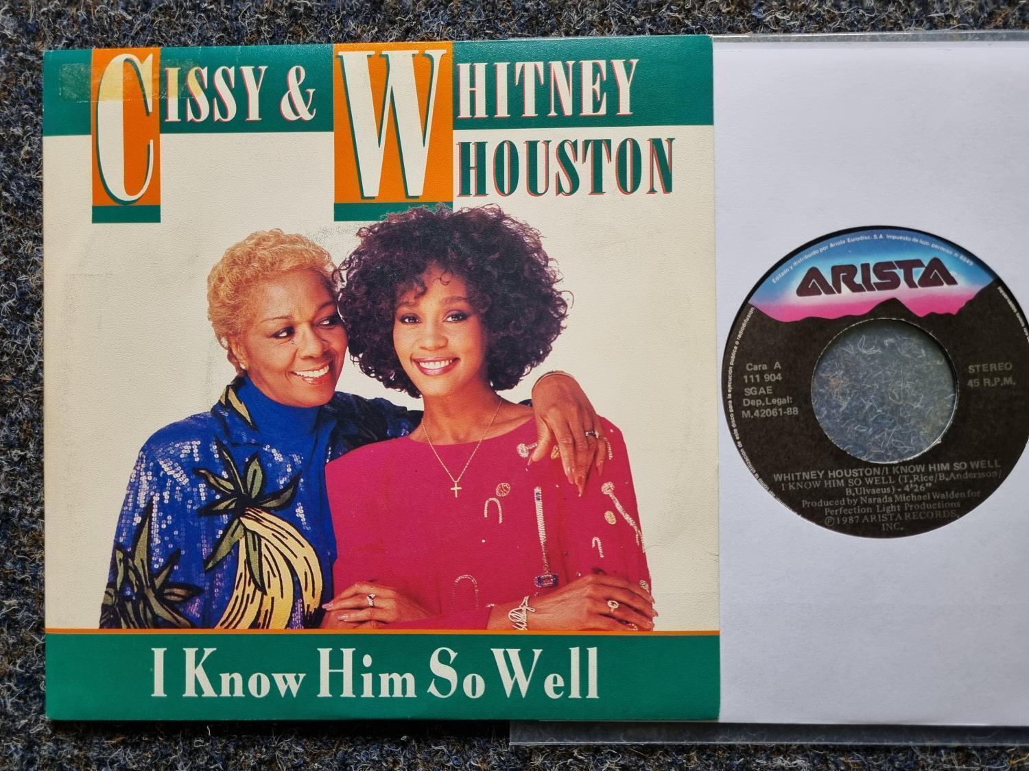 7"" Single Vinyl Cissy & Whitney Houston - I know him so well SPAIN