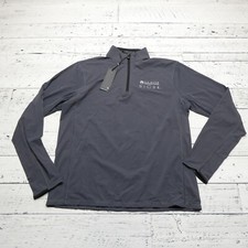 Greyson Tate Mock Neck Shirt Mens M 1/4 Zip Pullover Gray Performance Stretch