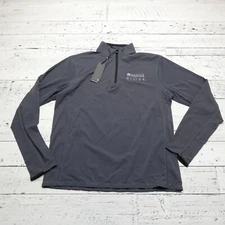 Greyson Tate Mock Neck Shirt Mens M 1/4 Zip Pullover Gray Performance Stretch