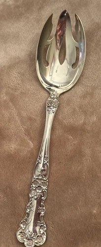 Gorham Buttercup Sterling Silver Serving Holiday  Fork Spoon No Mono