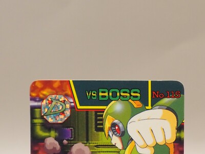 X vs Boss Mega Man X3 Carddass TCG Card No. 115 BANDAI 1995