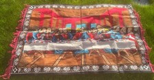LARGE RUG/ WALL HANGING THE LAST SUPPER 38 X 60 INCHES NO SIGNS OF USE