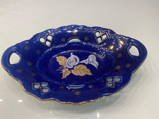 Apulum Vintage Porzellan dekorative Schale Größe 29 cm x 20 cm x 4,5 cm.Lucru Ma