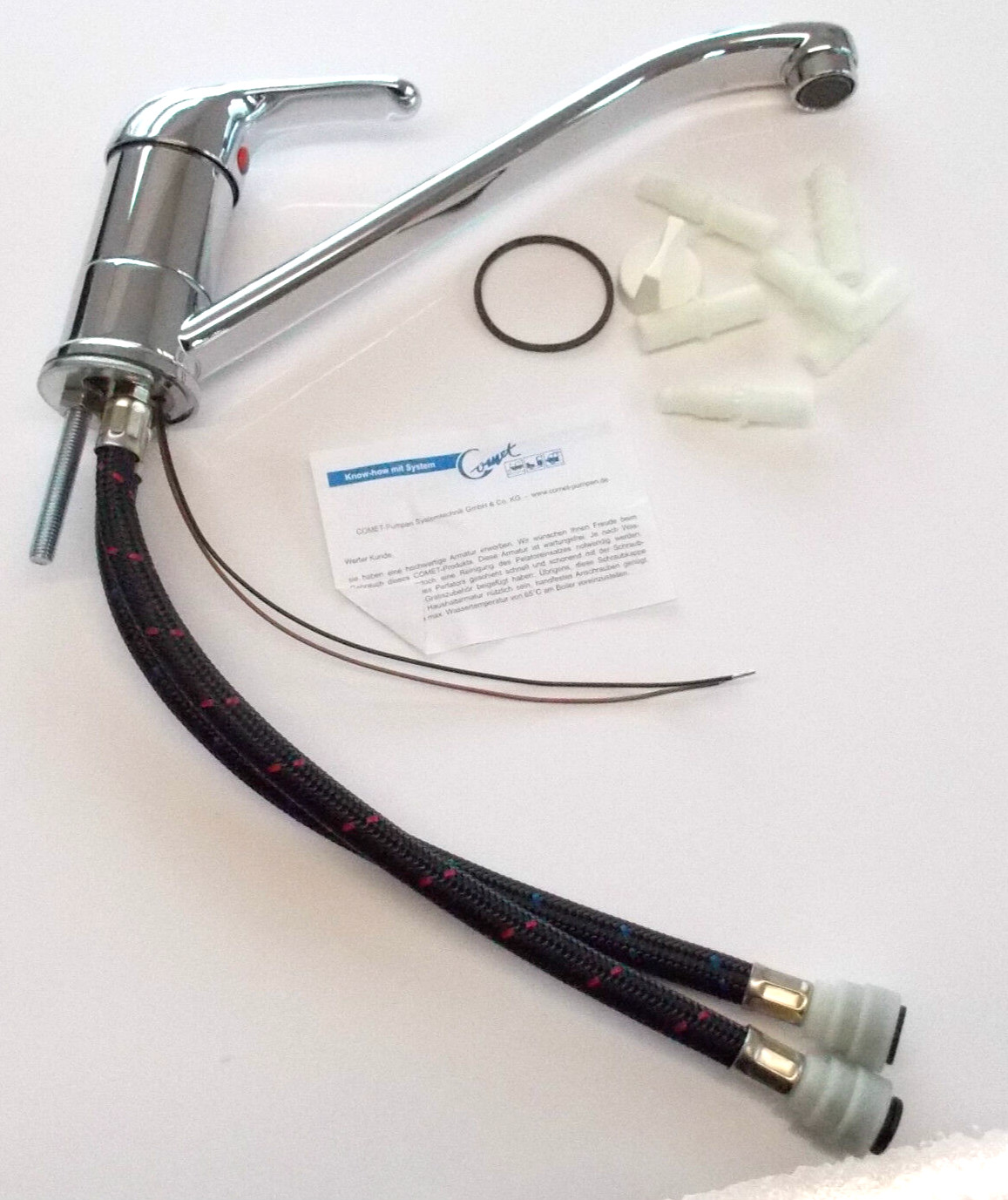 Comet Ducale Mixer Tap 22cm Spout Chrome Finish for Caravan Motorhome Camper CT2