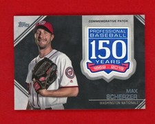 2019 Topps 150th Anniversary Commemorative Patches Series 2 #AMP-MS Max Scherzer