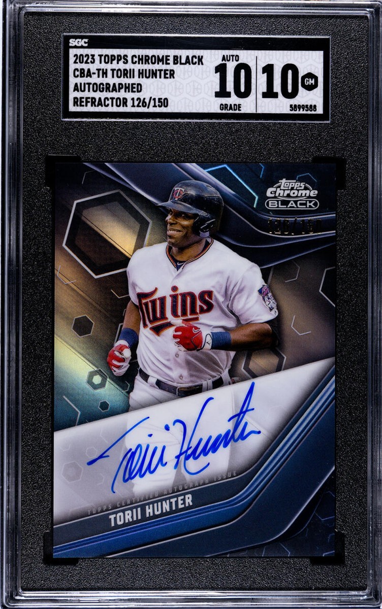 2023 Topps Chrome Black - Autographs Torii Hunter #CBA-TH 