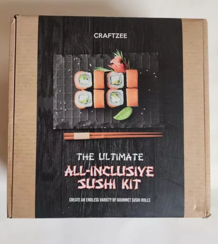 CraftZee Sushi Making Kit - DIY Sushi Maker Kit with Complete Kitchen Tools